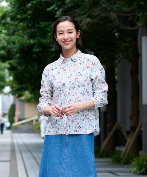 CARA O CRUZ / キャラ・オ・クルス シャツ・ブラウス | 【店頭人気】洗える 風景画シャツ | 詳細1