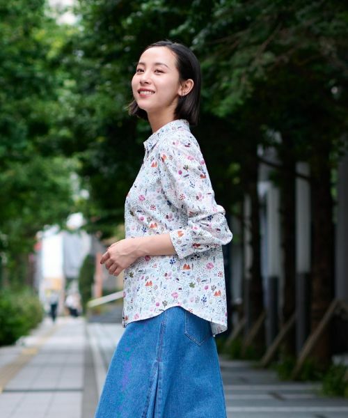 CARA O CRUZ / キャラ・オ・クルス シャツ・ブラウス | 【店頭人気】洗える 風景画シャツ | 詳細2