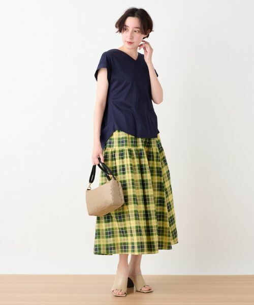 CARA O CRUZ / キャラ・オ・クルス ミニ・ひざ丈スカート | 洗える ウエストゴムのチェックスカート | 詳細11