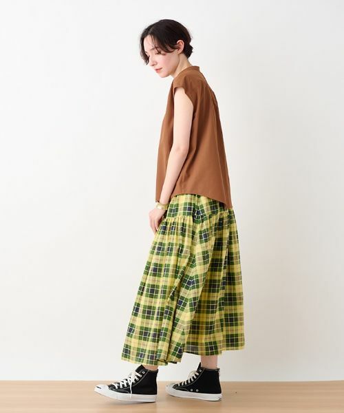 CARA O CRUZ / キャラ・オ・クルス ミニ・ひざ丈スカート | 洗える ウエストゴムのチェックスカート | 詳細15
