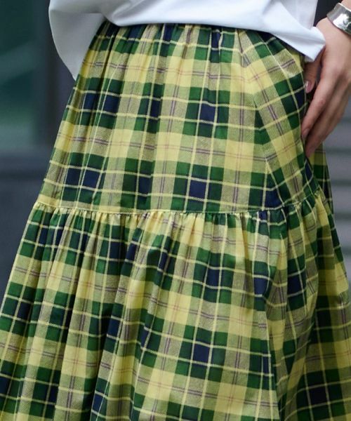 CARA O CRUZ / キャラ・オ・クルス ミニ・ひざ丈スカート | 洗える ウエストゴムのチェックスカート | 詳細17