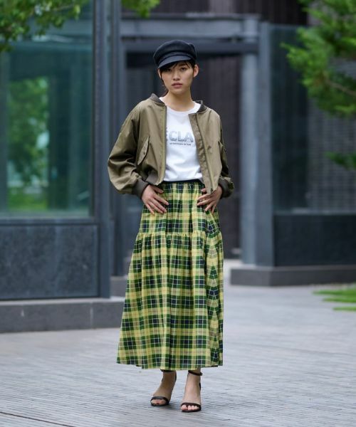 CARA O CRUZ / キャラ・オ・クルス ミニ・ひざ丈スカート | 洗える ウエストゴムのチェックスカート | 詳細4