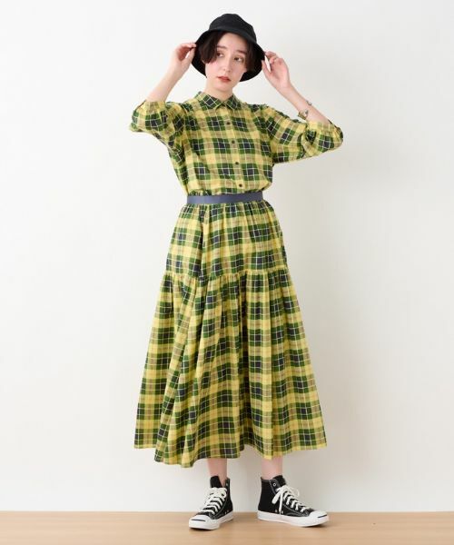 CARA O CRUZ / キャラ・オ・クルス ミニ・ひざ丈スカート | 洗える ウエストゴムのチェックスカート | 詳細8