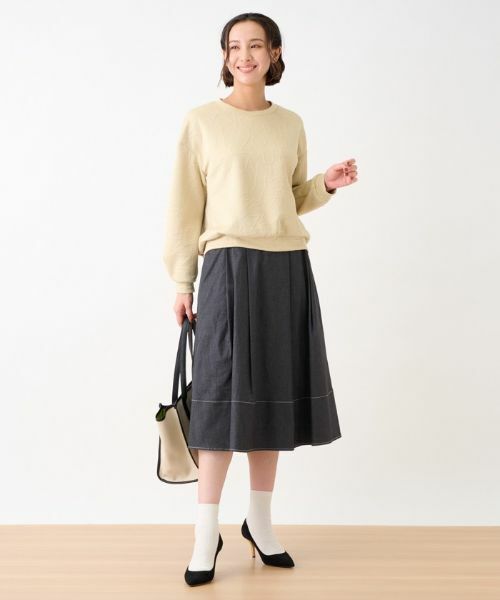 CARA O CRUZ / キャラ・オ・クルス スウェット | 洗える ロゴジャカードのプルオーバー | 詳細21