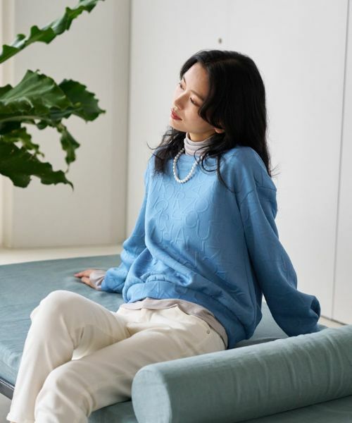 CARA O CRUZ / キャラ・オ・クルス スウェット | 洗える ロゴジャカードのプルオーバー | 詳細3