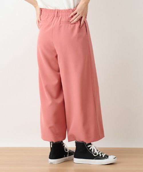 CARA O CRUZ / キャラ・オ・クルス その他パンツ | 洗える 後ろゴムのびのびワイドクロップドパンツ | 詳細16