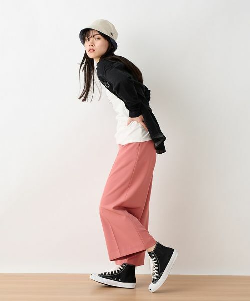 CARA O CRUZ / キャラ・オ・クルス その他パンツ | 洗える 後ろゴムのびのびワイドクロップドパンツ | 詳細18