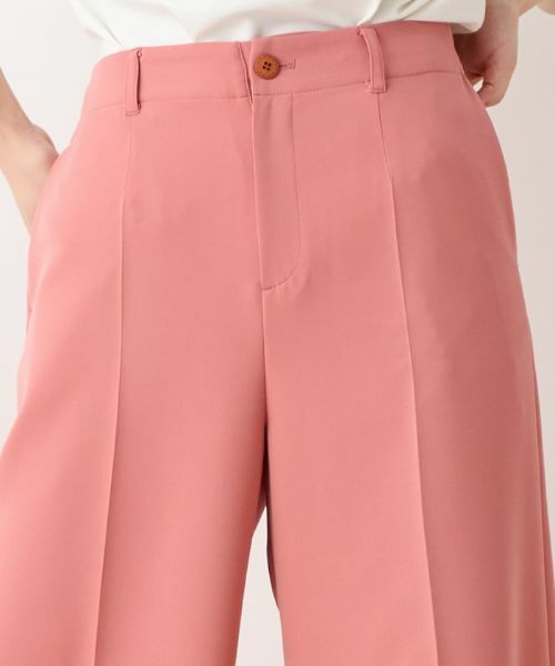 CARA O CRUZ / キャラ・オ・クルス その他パンツ | 洗える 後ろゴムのびのびワイドクロップドパンツ | 詳細26