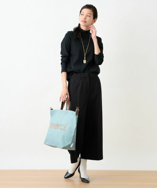 CARA O CRUZ / キャラ・オ・クルス その他パンツ | 洗える 後ろゴムのびのびワイドクロップドパンツ | 詳細4