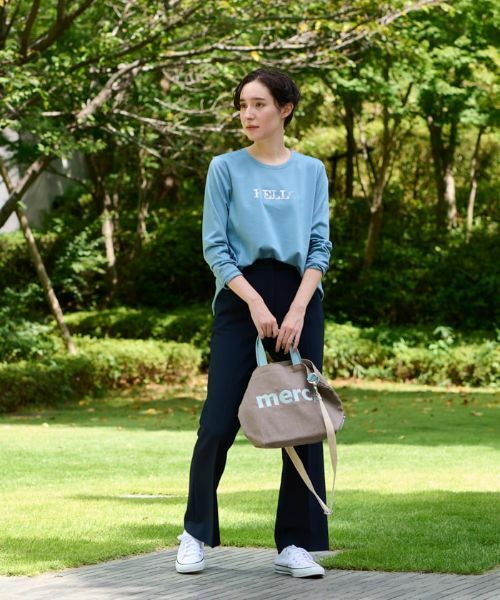 CARA O CRUZ / キャラ・オ・クルス その他パンツ | 【きれいめ】洗える ウエスト伸縮のびのびセンタープレスパンツ | 詳細10