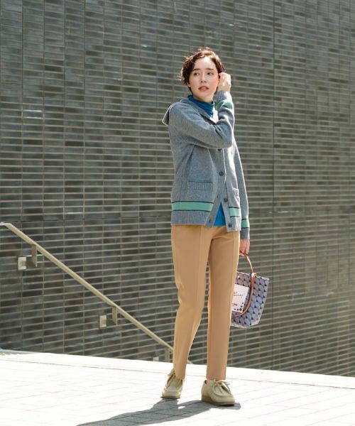 CARA O CRUZ / キャラ・オ・クルス その他パンツ | 【きれいめ】洗える ウエスト伸縮のびのびセンタープレスパンツ | 詳細24