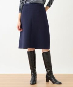 CARA O CRUZ / キャラ・オ・クルス ミニ・ひざ丈スカート | 洗える ウエスト伸縮ダンボールニットのタイトスカート