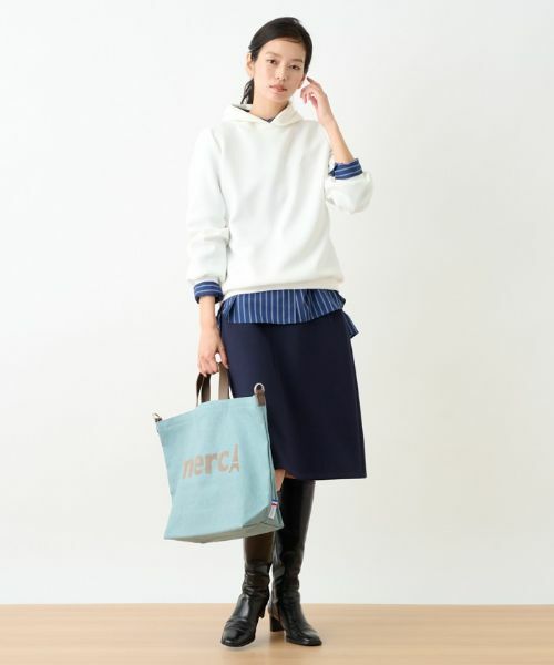 CARA O CRUZ / キャラ・オ・クルス ミニ・ひざ丈スカート | 洗える ウエスト伸縮ダンボールニットのタイトスカート | 詳細19