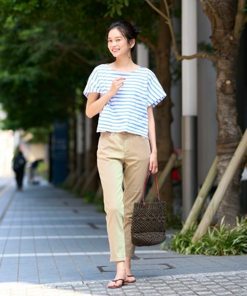 CARA O CRUZ / キャラ・オ・クルス カットソー | 洗える ボクシーのボーダーTシャツ | 詳細14