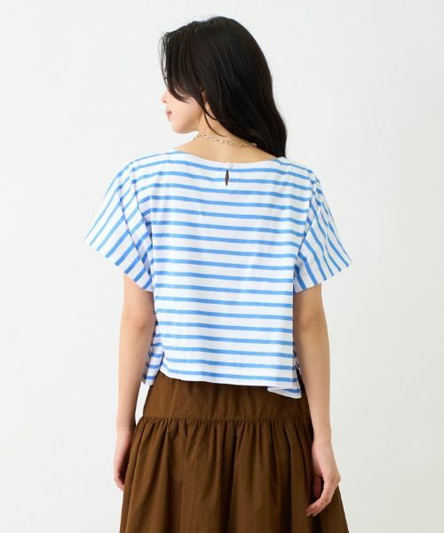 CARA O CRUZ / キャラ・オ・クルス カットソー | 洗える ボクシーのボーダーTシャツ | 詳細20