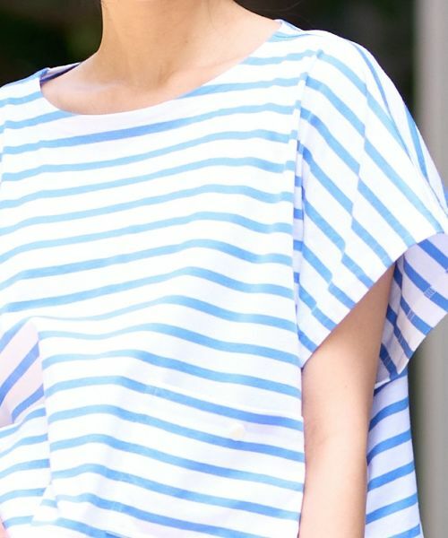 CARA O CRUZ / キャラ・オ・クルス カットソー | 洗える ボクシーのボーダーTシャツ | 詳細24