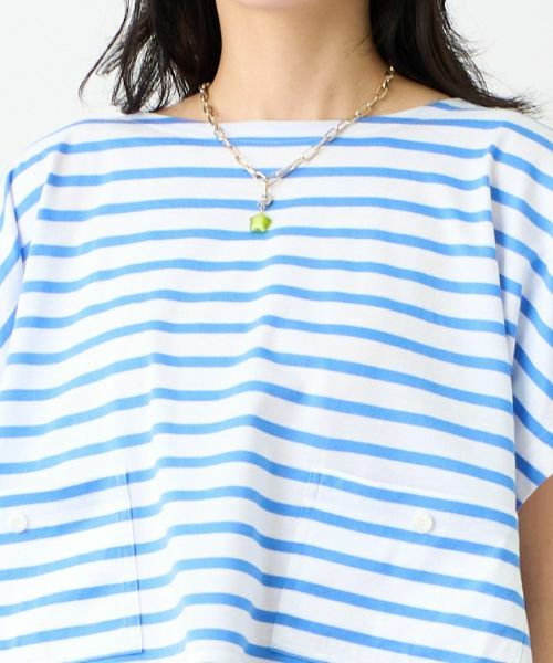 CARA O CRUZ / キャラ・オ・クルス カットソー | 洗える ボクシーのボーダーTシャツ | 詳細25