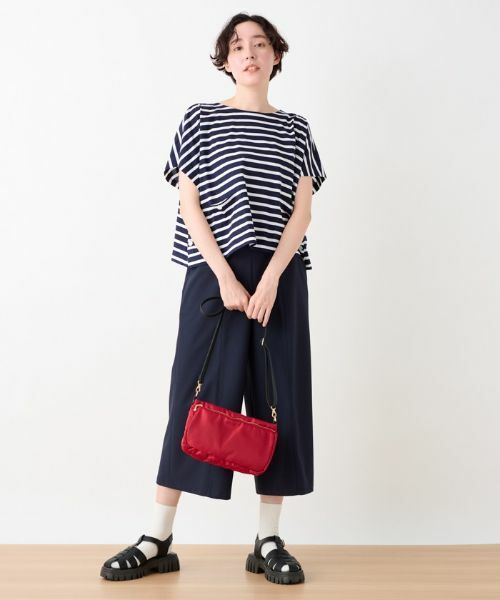 CARA O CRUZ / キャラ・オ・クルス カットソー | 洗える ボクシーのボーダーTシャツ | 詳細4