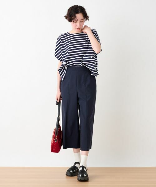 CARA O CRUZ / キャラ・オ・クルス カットソー | 洗える ボクシーのボーダーTシャツ | 詳細5