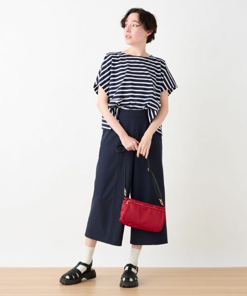 CARA O CRUZ / キャラ・オ・クルス カットソー | 洗える ボクシーのボーダーTシャツ | 詳細6