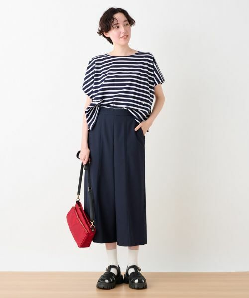 CARA O CRUZ / キャラ・オ・クルス カットソー | 洗える ボクシーのボーダーTシャツ | 詳細7