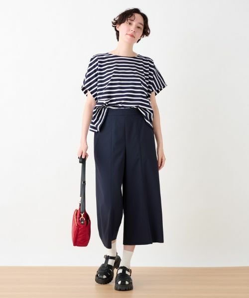 CARA O CRUZ / キャラ・オ・クルス カットソー | 洗える ボクシーのボーダーTシャツ | 詳細8