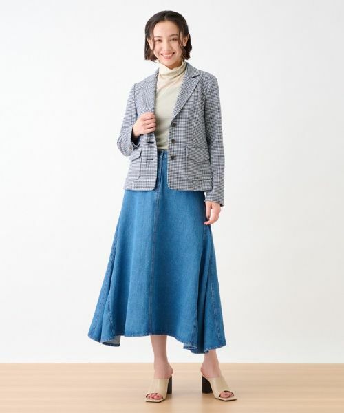 CARA O CRUZ / キャラ・オ・クルス テーラードジャケット | 【大人の定番】のびのびジャージのチェックのテーラードジャケット【MANTECO】 | 詳細12