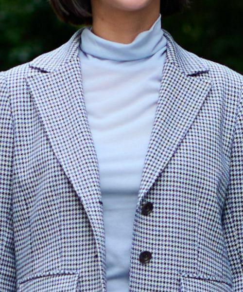 CARA O CRUZ / キャラ・オ・クルス テーラードジャケット | 【大人の定番】のびのびジャージのチェックのテーラードジャケット【MANTECO】 | 詳細14