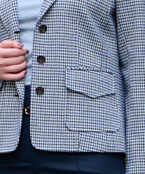 CARA O CRUZ / キャラ・オ・クルス テーラードジャケット | 【大人の定番】のびのびジャージのチェックのテーラードジャケット【MANTECO】 | 詳細16