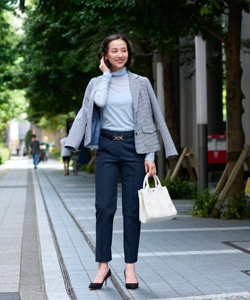 CARA O CRUZ / キャラ・オ・クルス テーラードジャケット | 【大人の定番】のびのびジャージのチェックのテーラードジャケット【MANTECO】 | 詳細8