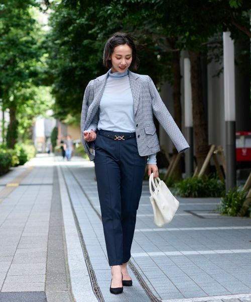 CARA O CRUZ / キャラ・オ・クルス テーラードジャケット | 【大人の定番】のびのびジャージのチェックのテーラードジャケット【MANTECO】 | 詳細9