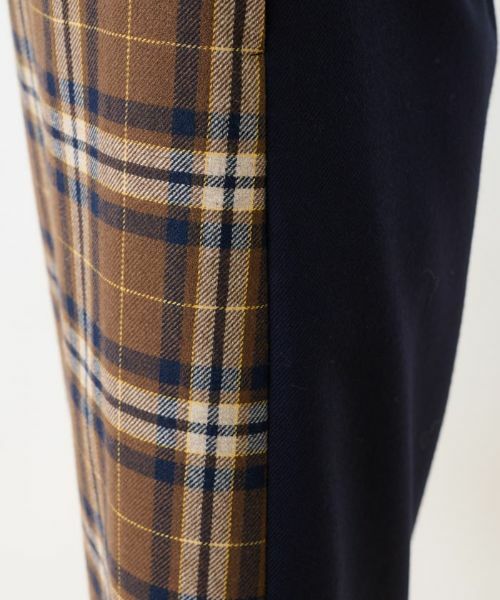 CARA O CRUZ / キャラ・オ・クルス ロング・マキシ丈ワンピース | チェックと無地のジャンパースカート【MANNELLI】 | 詳細24