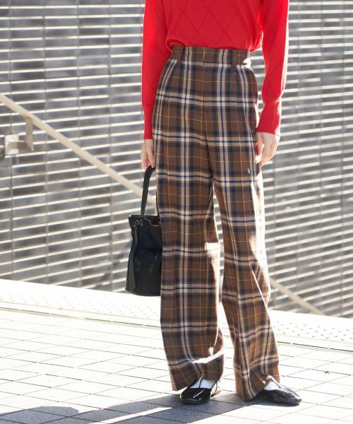 CARA O CRUZ / キャラ・オ・クルス その他パンツ | チェックパンツ【MANNELLI】 | 詳細1