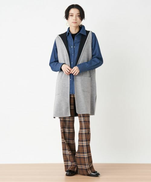 CARA O CRUZ / キャラ・オ・クルス その他パンツ | チェックパンツ【MANNELLI】 | 詳細18