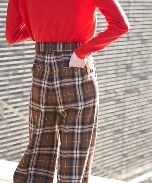 CARA O CRUZ / キャラ・オ・クルス その他パンツ | チェックパンツ【MANNELLI】 | 詳細26