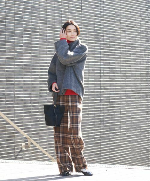 CARA O CRUZ / キャラ・オ・クルス その他パンツ | チェックパンツ【MANNELLI】 | 詳細5