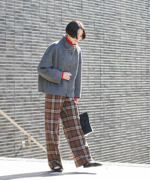 CARA O CRUZ / キャラ・オ・クルス その他パンツ | チェックパンツ【MANNELLI】 | 詳細6