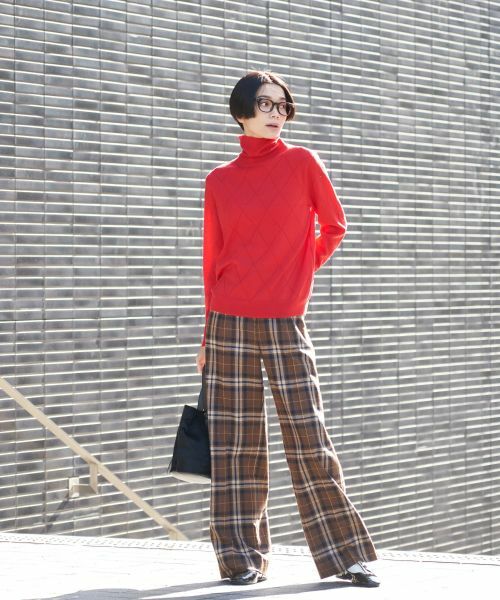 CARA O CRUZ / キャラ・オ・クルス その他パンツ | チェックパンツ【MANNELLI】 | 詳細7