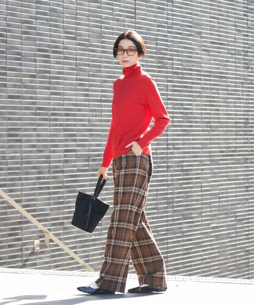 CARA O CRUZ / キャラ・オ・クルス その他パンツ | チェックパンツ【MANNELLI】 | 詳細9