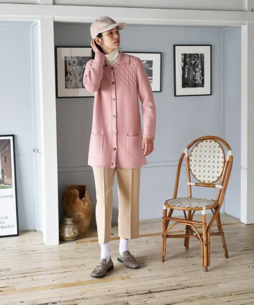 CARA O CRUZ / キャラ・オ・クルス カーディガン・ボレロ | ケーブル編み衿付きカーディガン | 詳細16