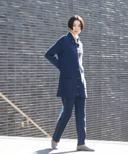 CARA O CRUZ / キャラ・オ・クルス カーディガン・ボレロ | ケーブル編み衿付きカーディガン | 詳細4