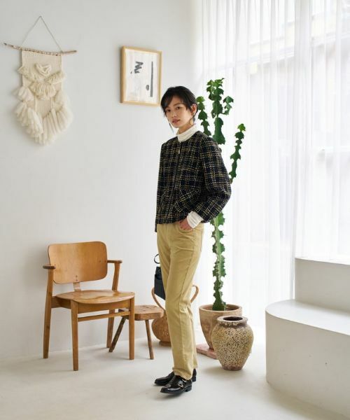 CARA O CRUZ / キャラ・オ・クルス デニムパンツ | 【楽ちん】洗える ウエストリブ コーデュロイのイージーパンツ | 詳細10