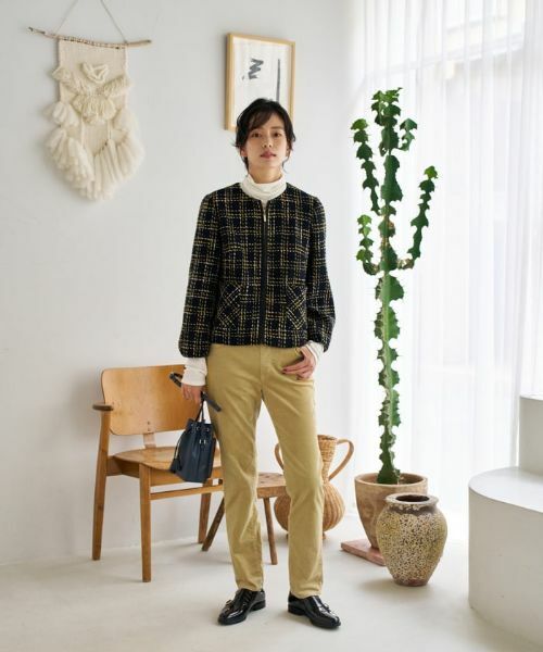 CARA O CRUZ / キャラ・オ・クルス デニムパンツ | 【楽ちん】洗える ウエストリブ コーデュロイのイージーパンツ | 詳細11