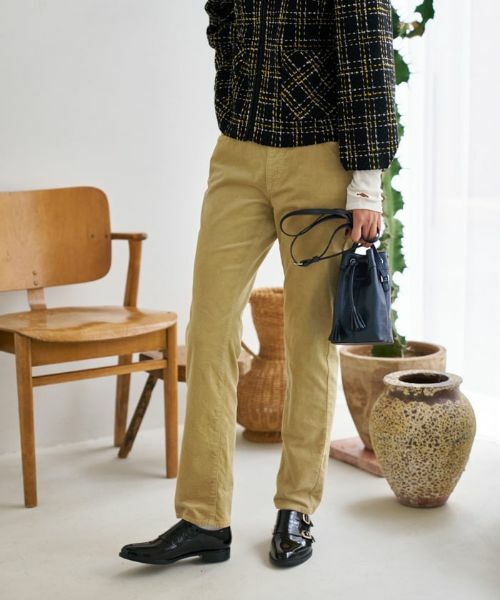 CARA O CRUZ / キャラ・オ・クルス デニムパンツ | 【楽ちん】洗える ウエストリブ コーデュロイのイージーパンツ | 詳細7