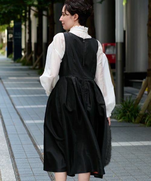 CARA O CRUZ / キャラ・オ・クルス ドレス | 【セレモニー】洗える ハイウエスト切替ワンピース | 詳細10