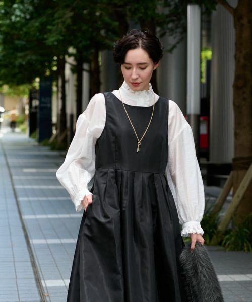 CARA O CRUZ / キャラ・オ・クルス ドレス | 【セレモニー】洗える ハイウエスト切替ワンピース | 詳細13