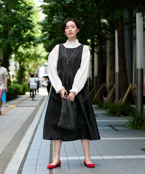 CARA O CRUZ / キャラ・オ・クルス ドレス | 【セレモニー】洗える ハイウエスト切替ワンピース | 詳細17