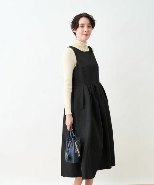 CARA O CRUZ / キャラ・オ・クルス ドレス | 【セレモニー】洗える ハイウエスト切替ワンピース | 詳細22