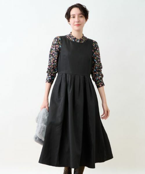 CARA O CRUZ / キャラ・オ・クルス ドレス | 【セレモニー】洗える ハイウエスト切替ワンピース | 詳細27