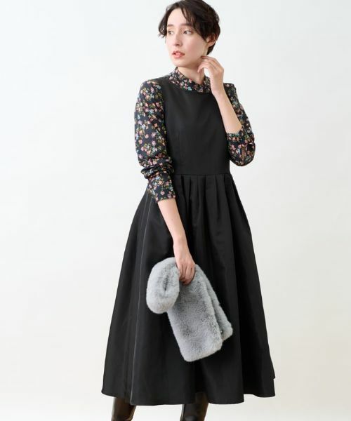 CARA O CRUZ / キャラ・オ・クルス ドレス | 【セレモニー】洗える ハイウエスト切替ワンピース | 詳細28